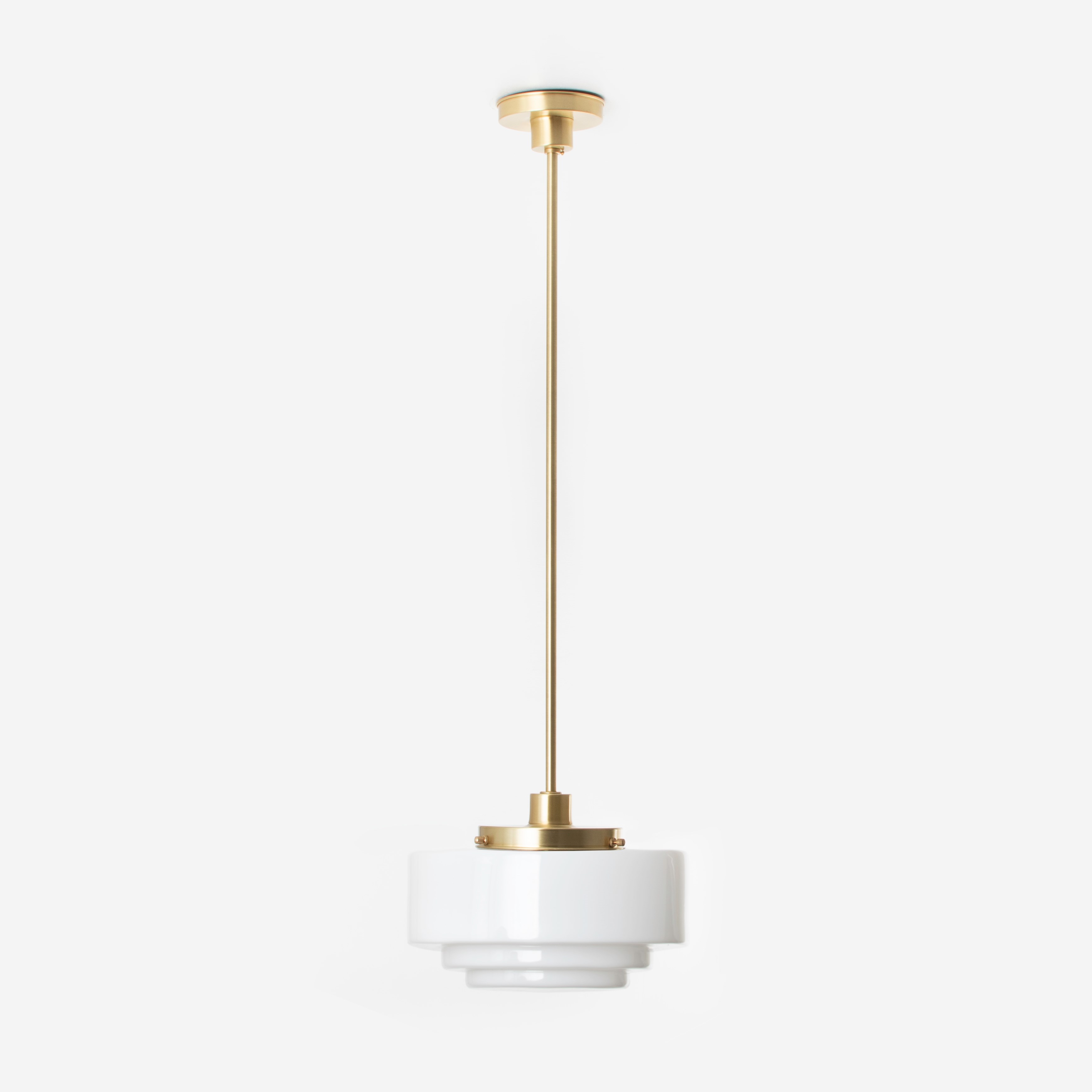 Lampe Suspendue Stepped Ø 30 20's Laiton