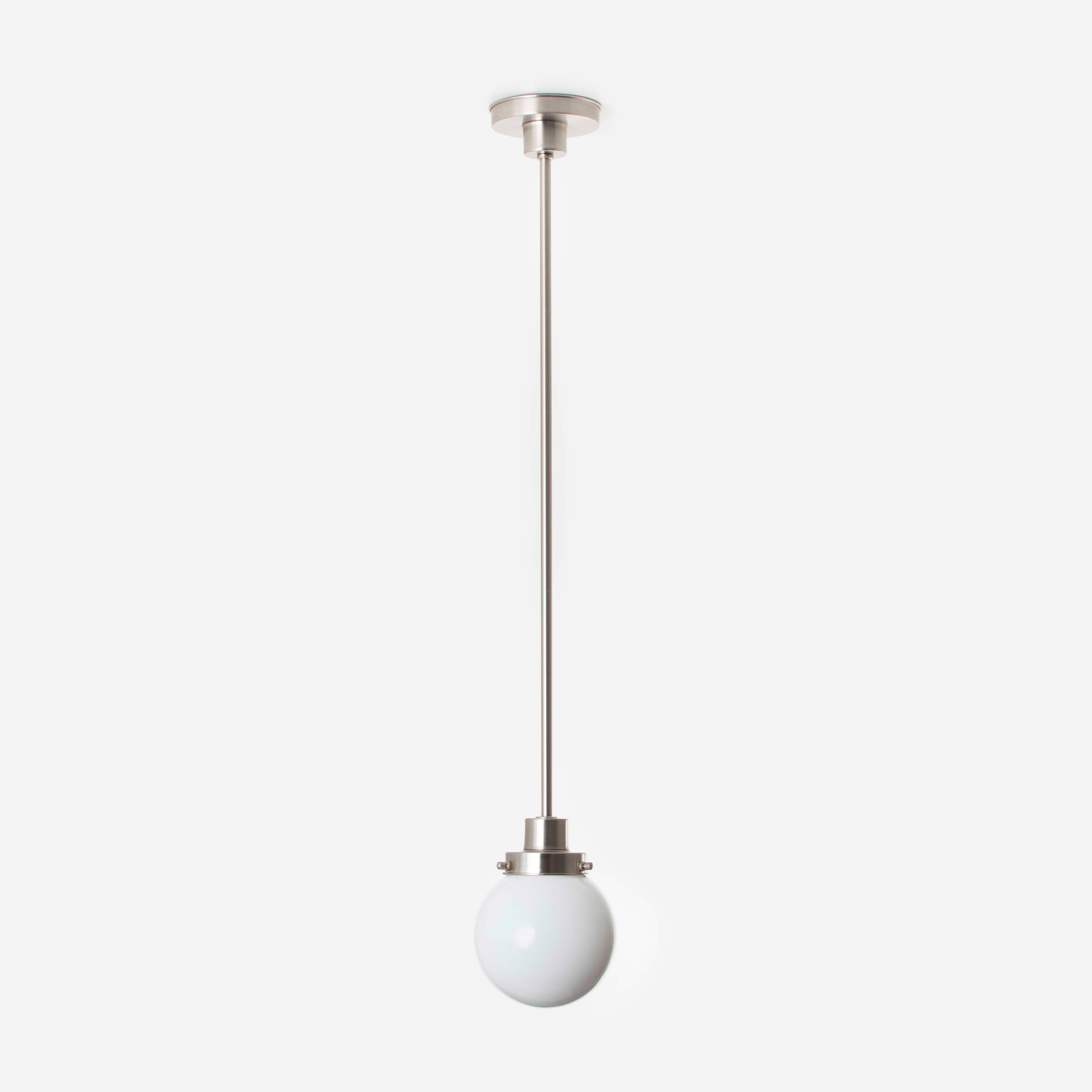 Lampe Suspendue Bol Ø 15 20's Nickel Mat