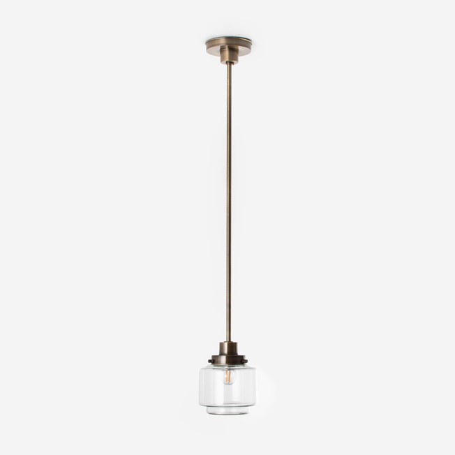 Lampe Suspendue Getrapte Cilinder Small Helder 20's Bronze