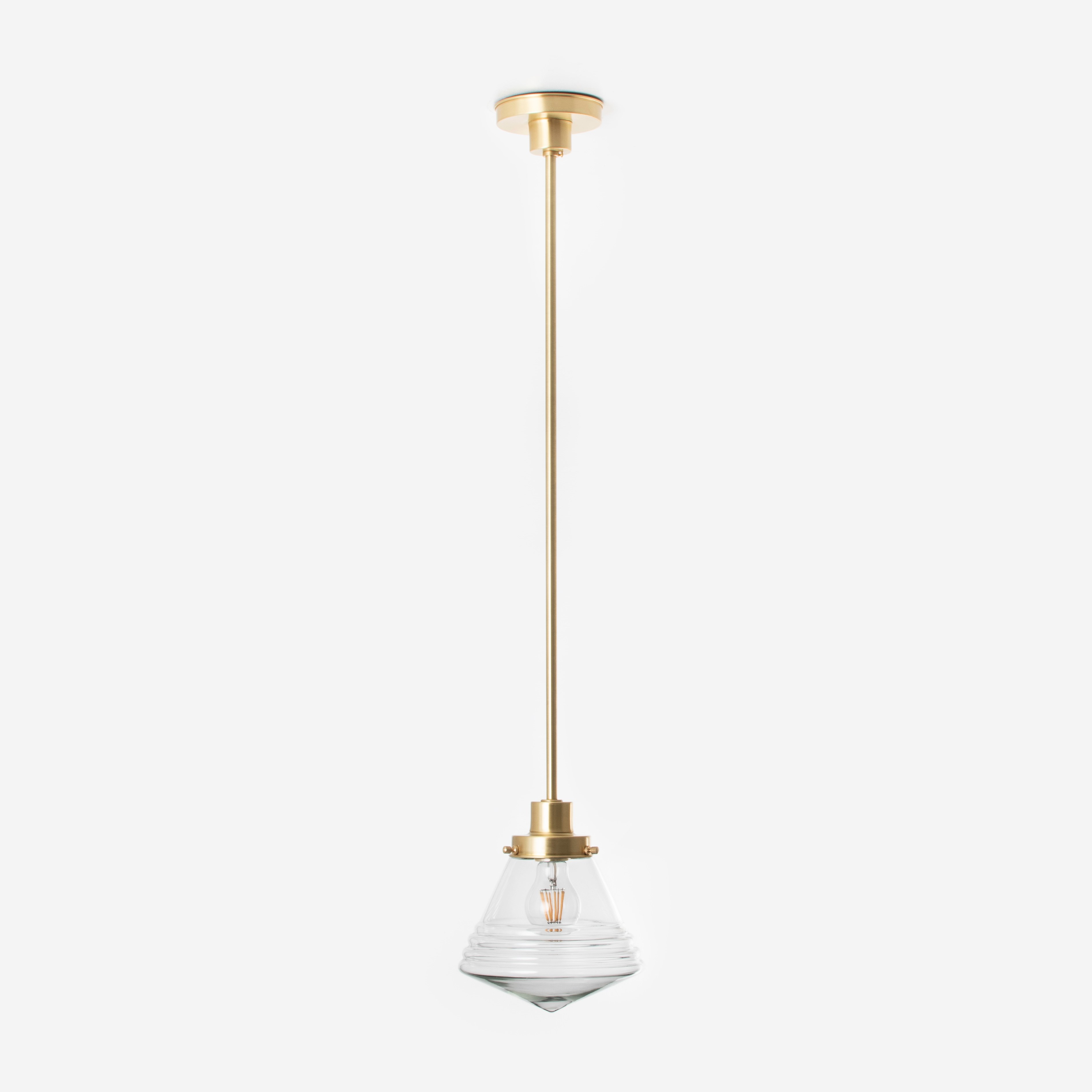 Lampe Suspendue Luxe School Small Helder 20's Laiton