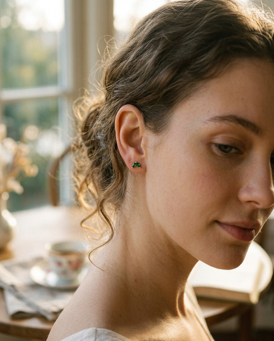 Boucles d'oreilles Emerald