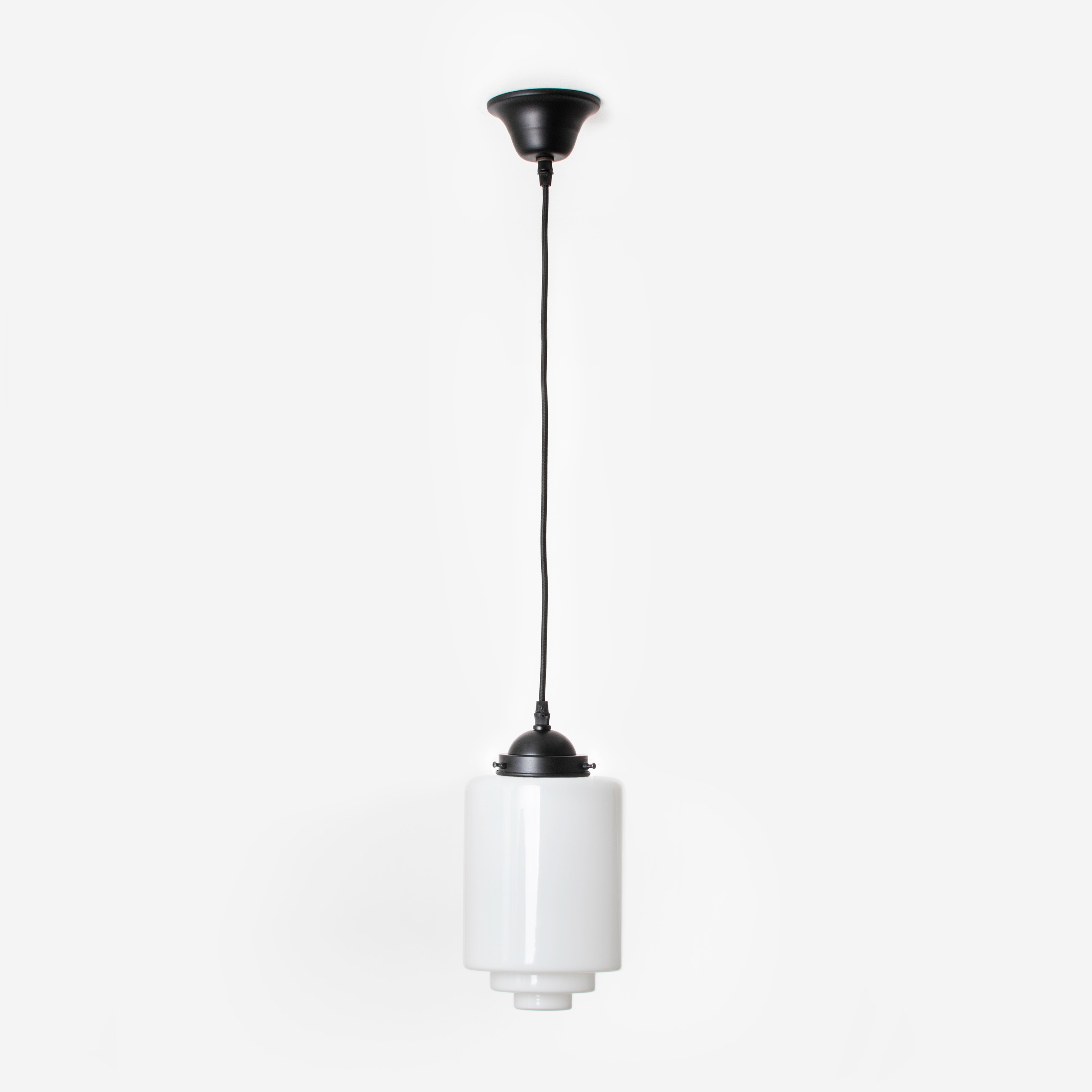 Lampes suspendues sur cordon Getrapte Cilinder Medium Moonlight