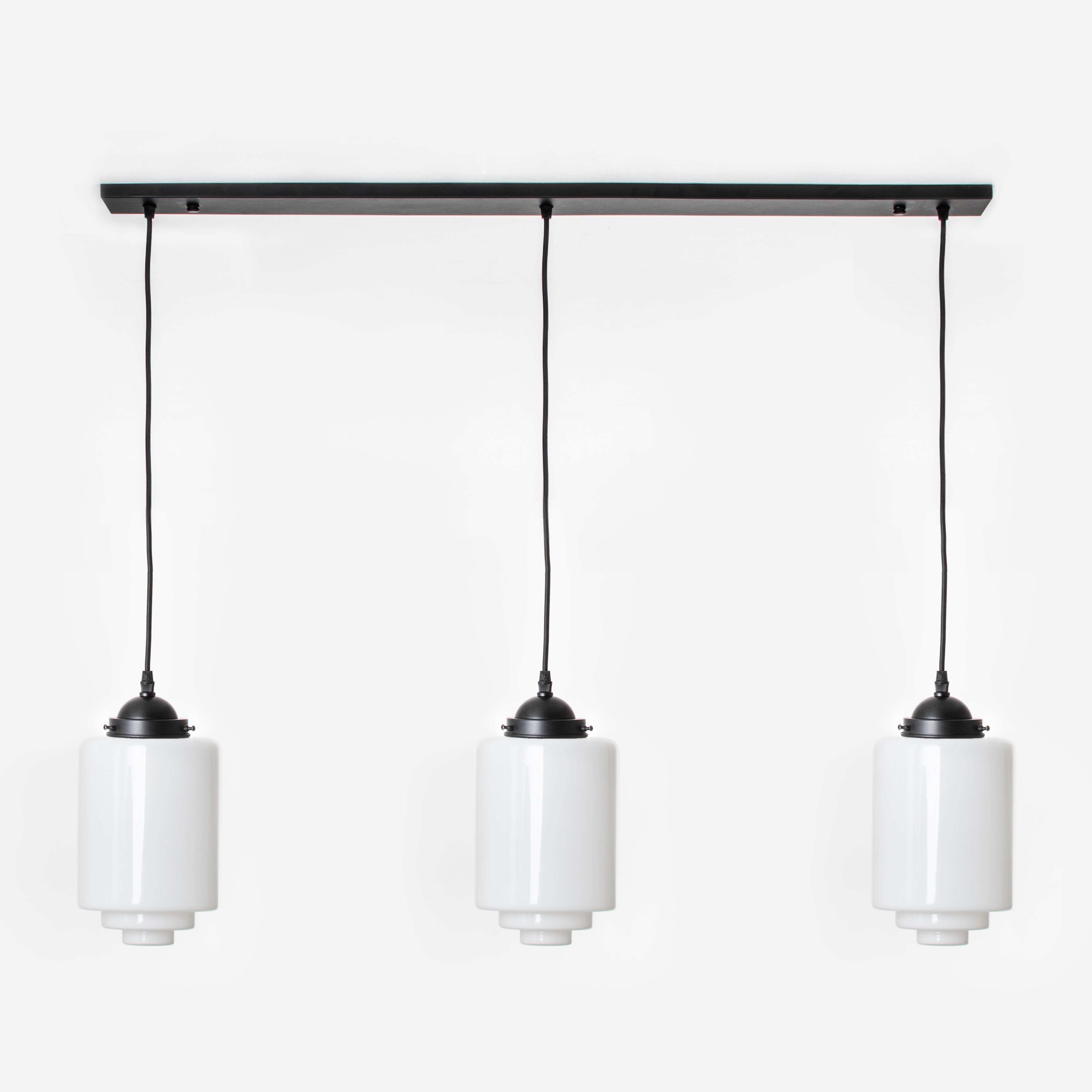 3 x Getrapte Cilinder Medium sur poutre de plafond Moonlight