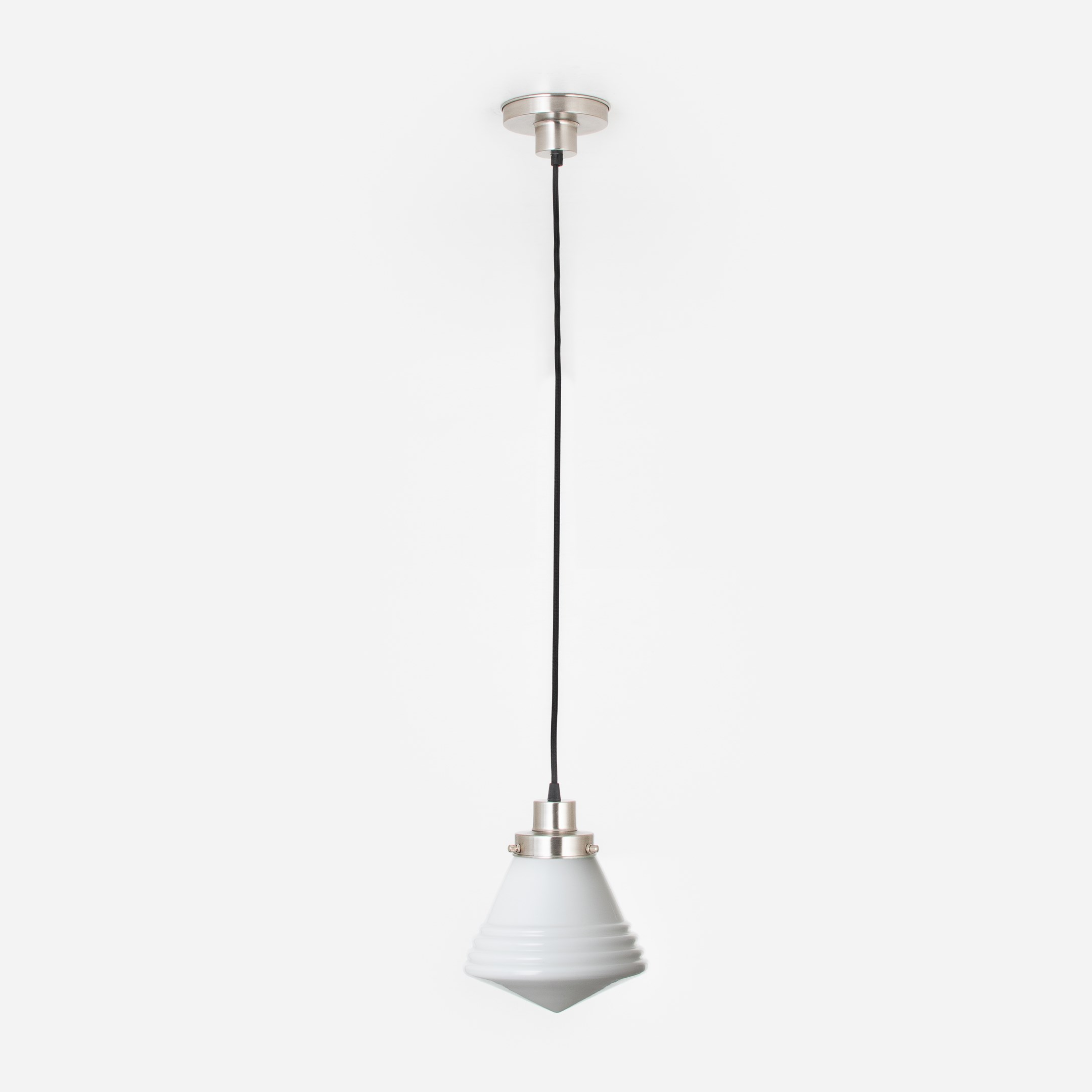 Suspension sur cordon Luxe School Small 20's Nickel mat