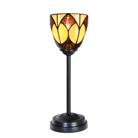 Lampe de table Tiffany slim noire avec Parabola Small