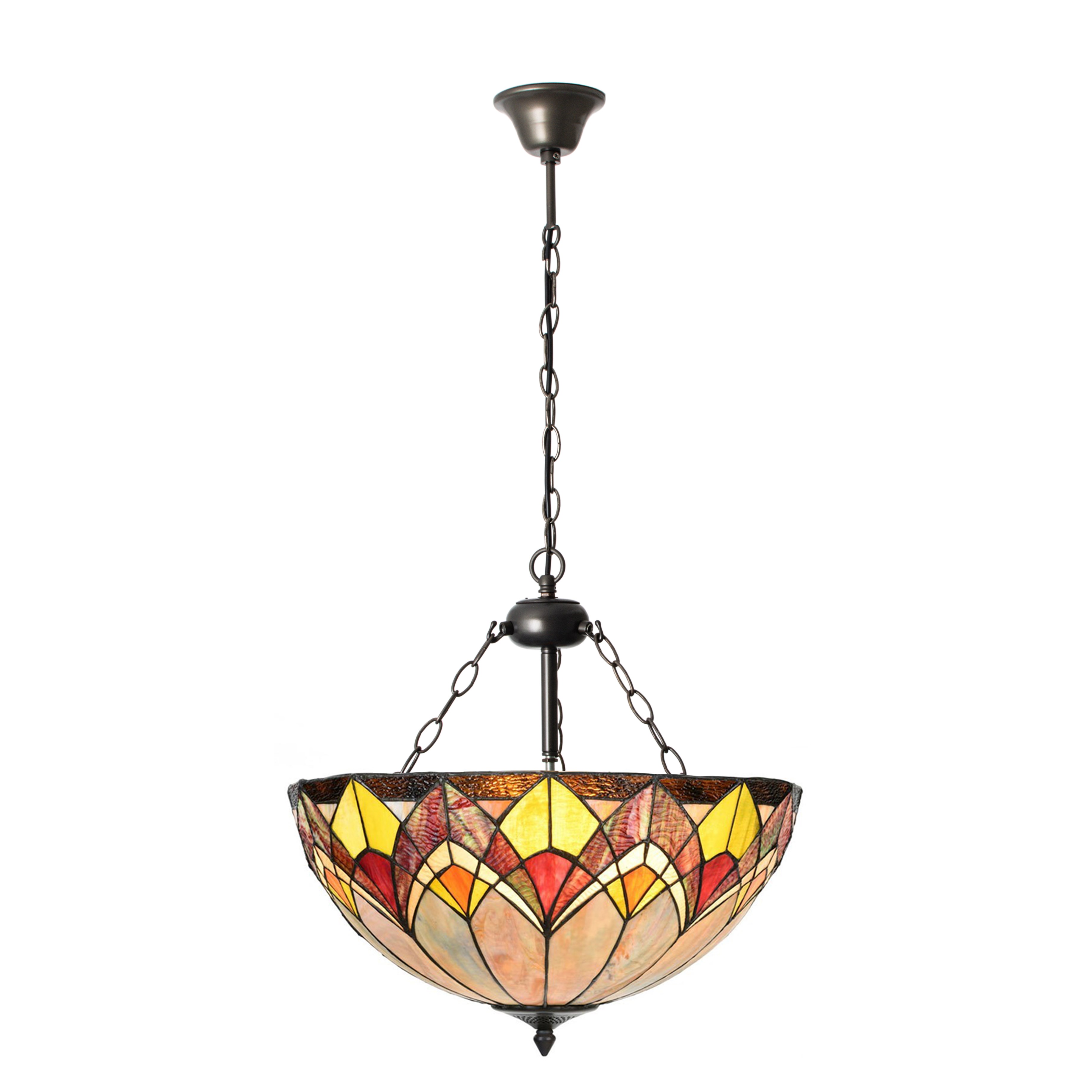 Lampe Suspendue Tiffany Blossom avec 3 chaînes