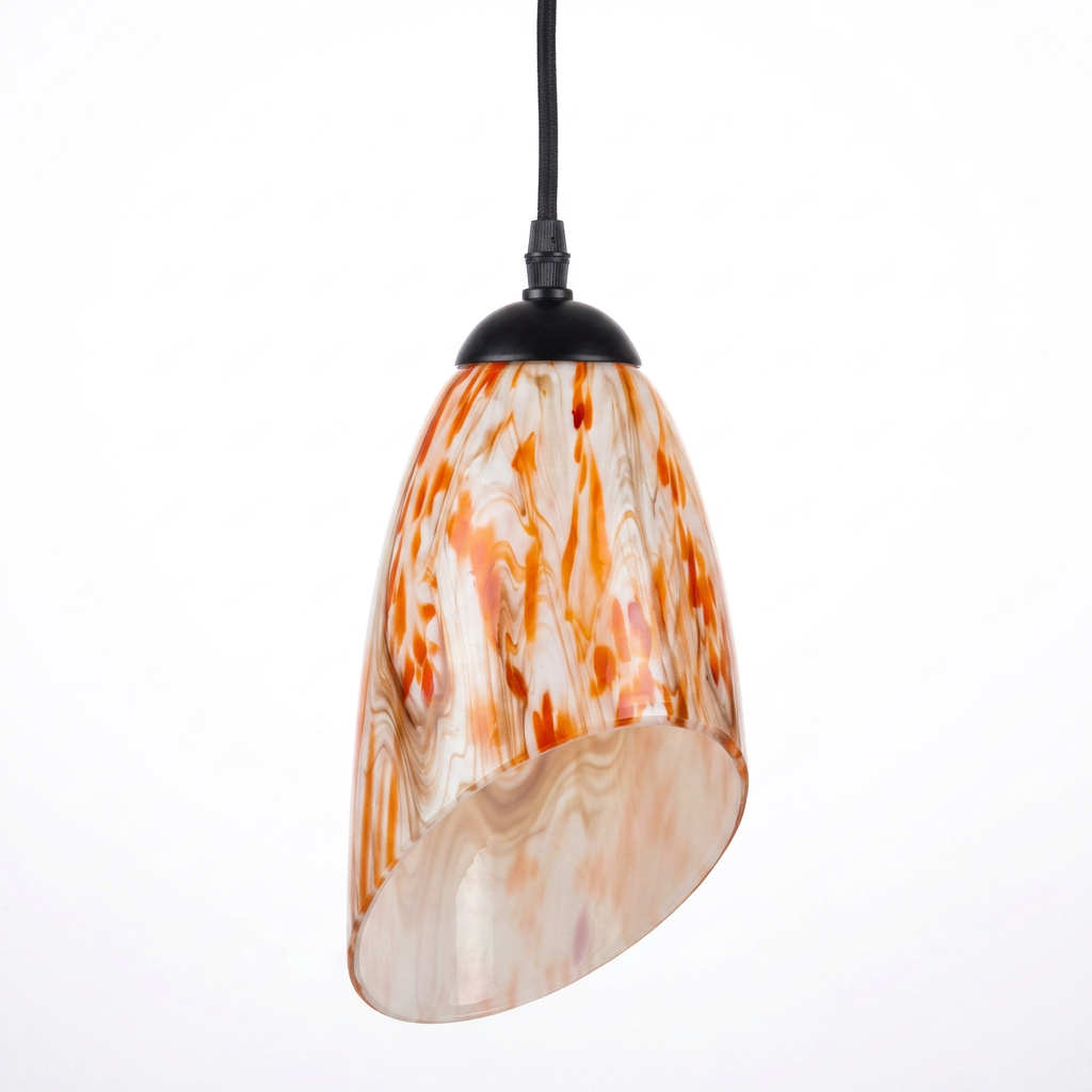 Lampe cuillère sur cordon en coton