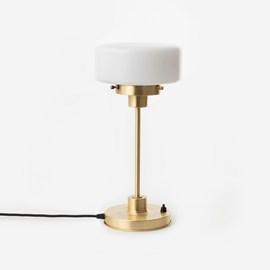 Lampe de Table mince Low Cilinder 20's Laiton