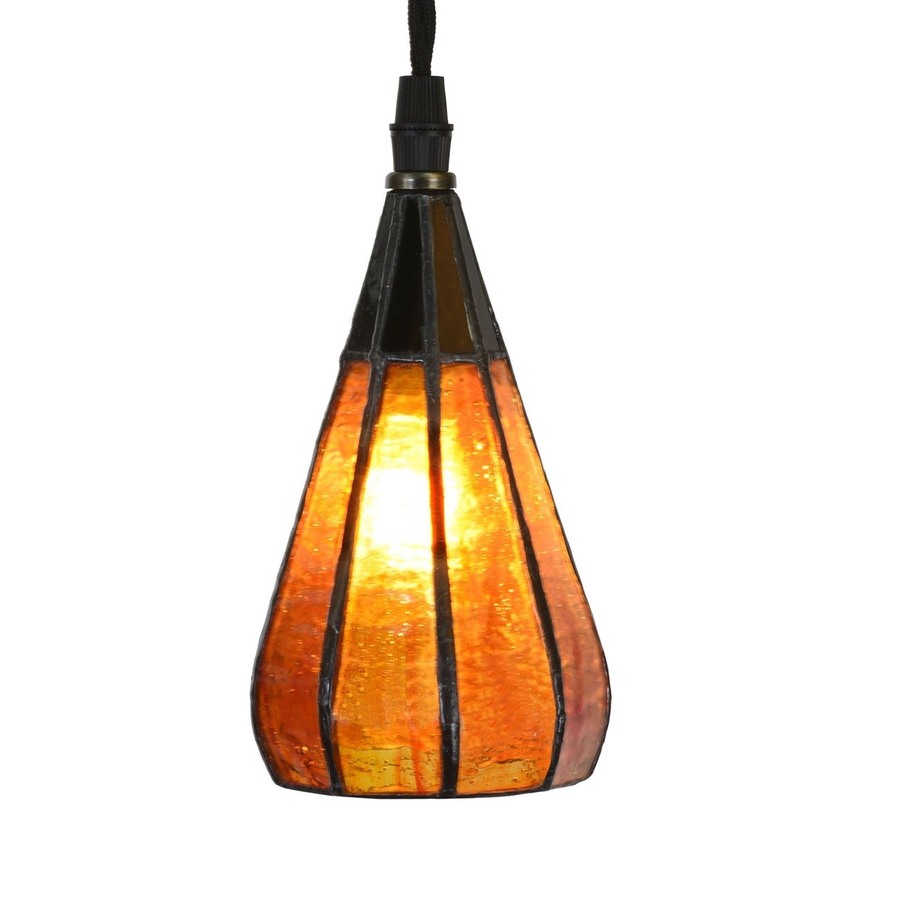 Lampe Tiffany créative sur cordon en lin Drop