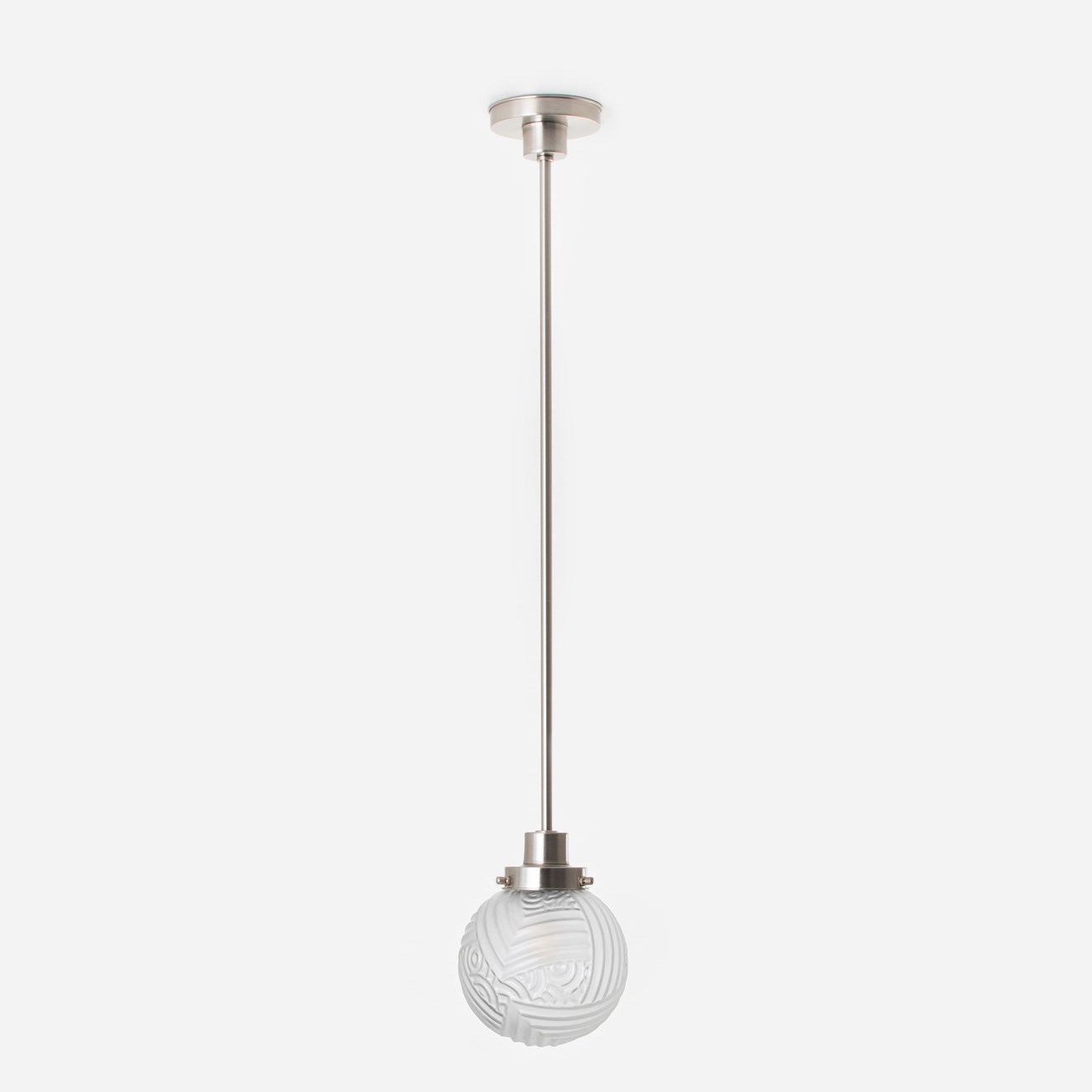 Lampe Suspendue Nouveau Romance 20's Nickel Mat