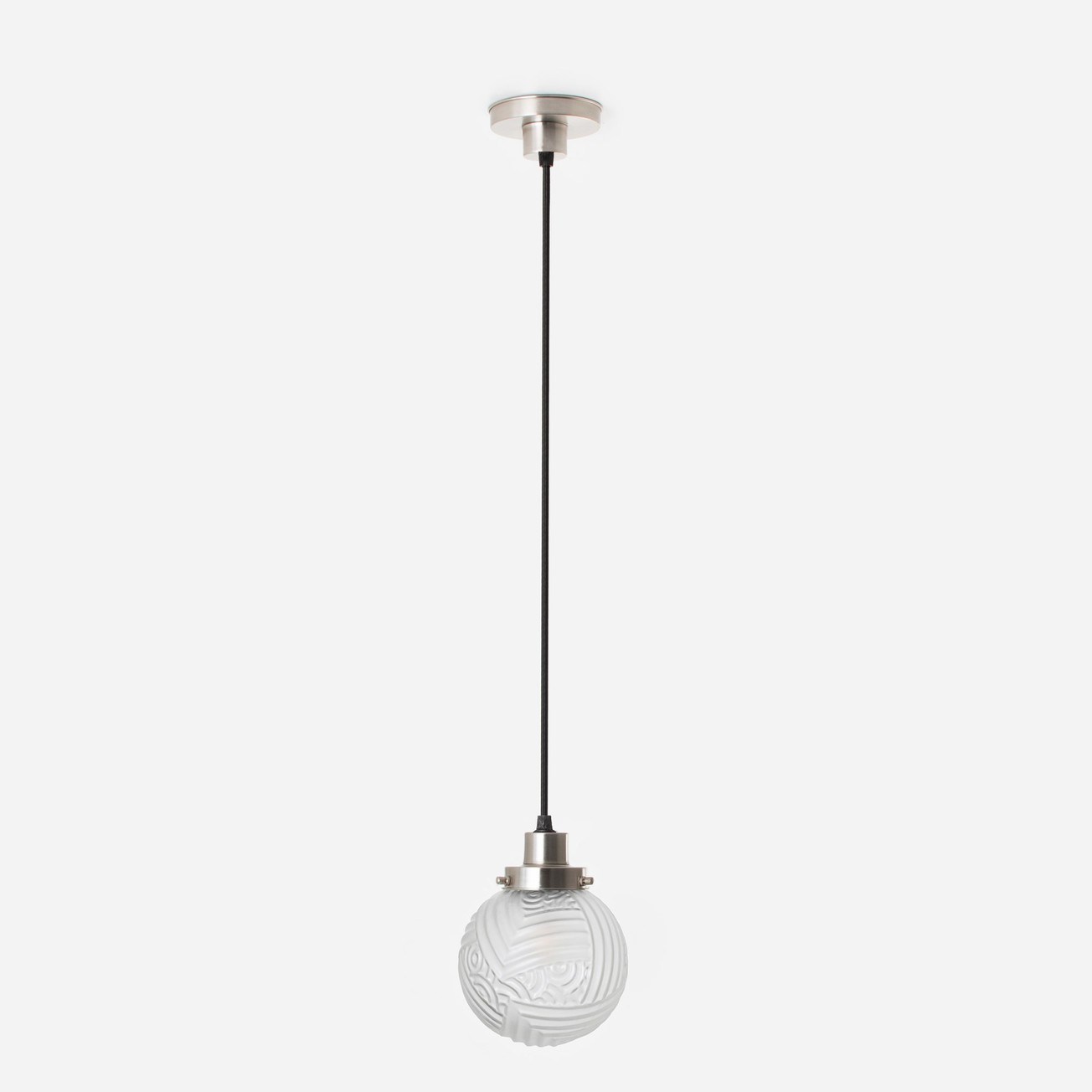 Suspension sur cordon Nouveau Romance 20's Nickel mat