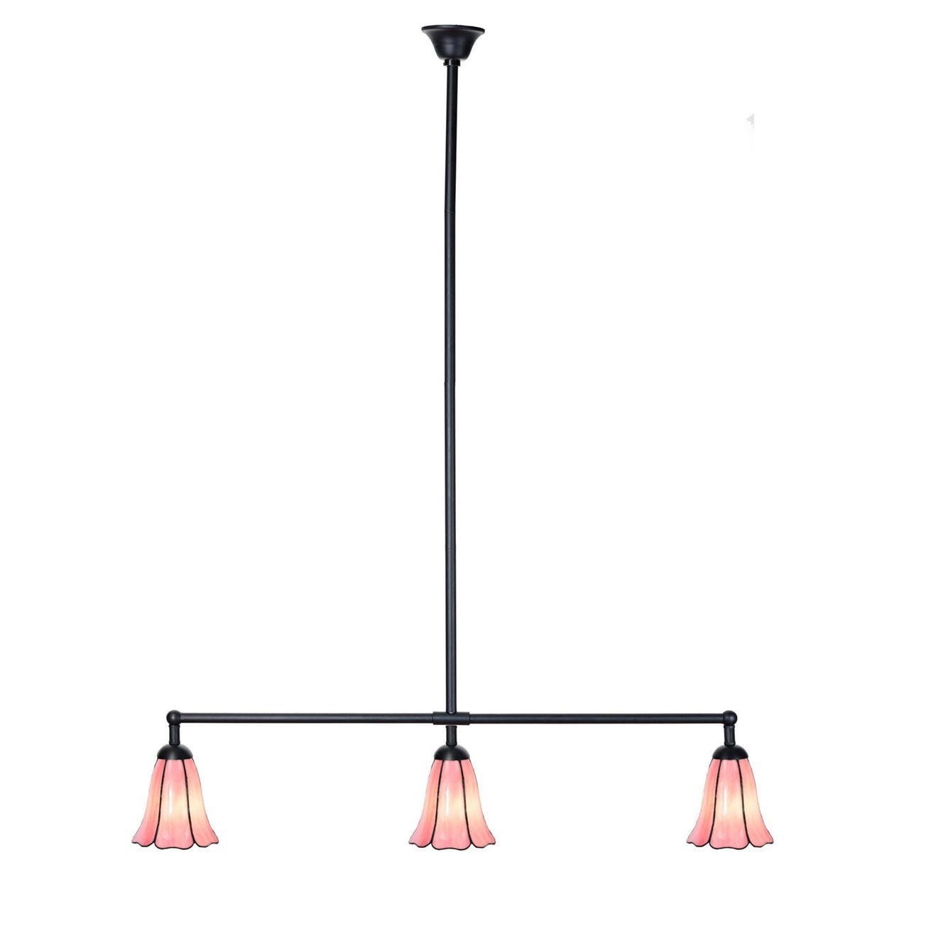 Lampe T Tiffany 3 lumières Liseron Pink