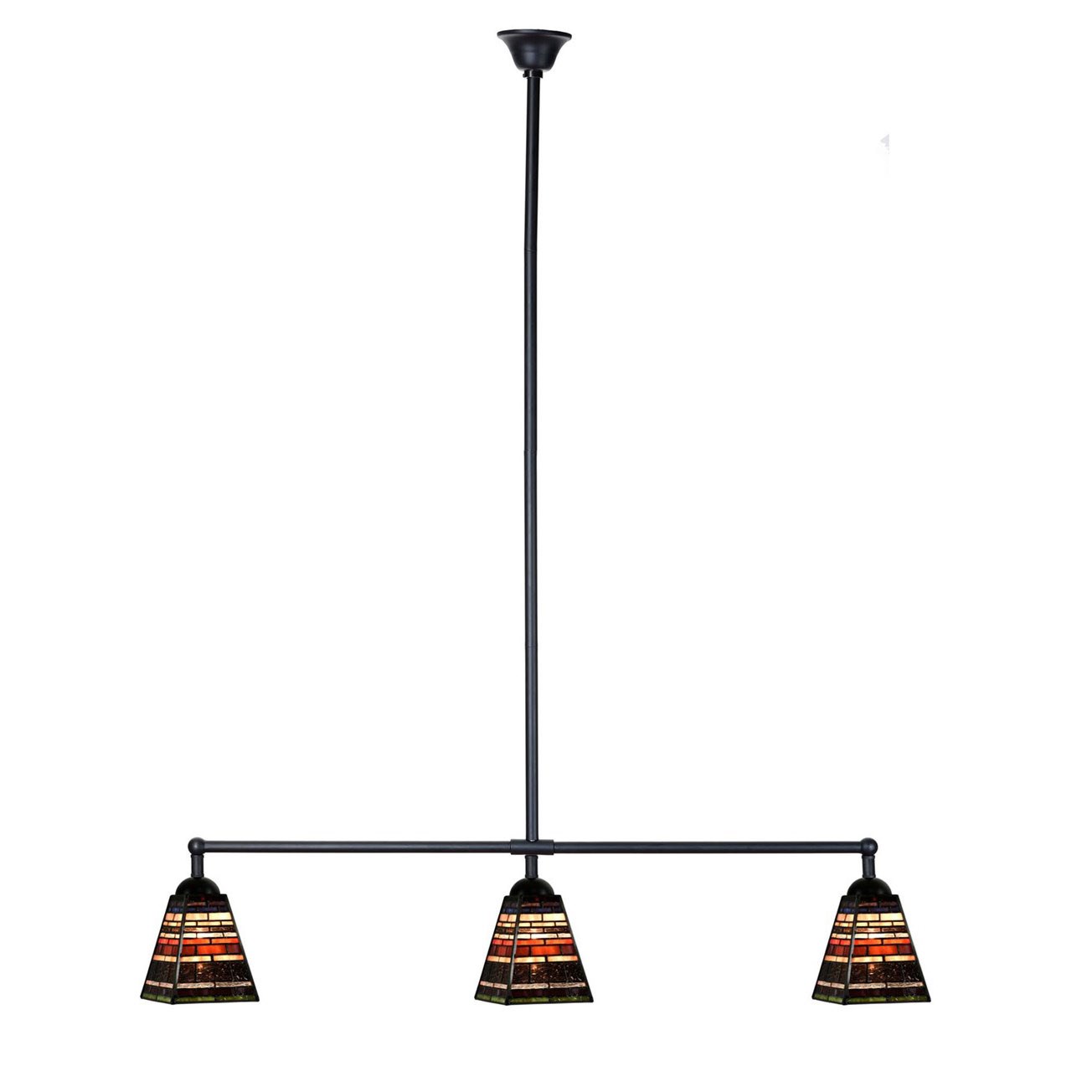 Tiffany T-lampe 3 lumières Industriel Petit