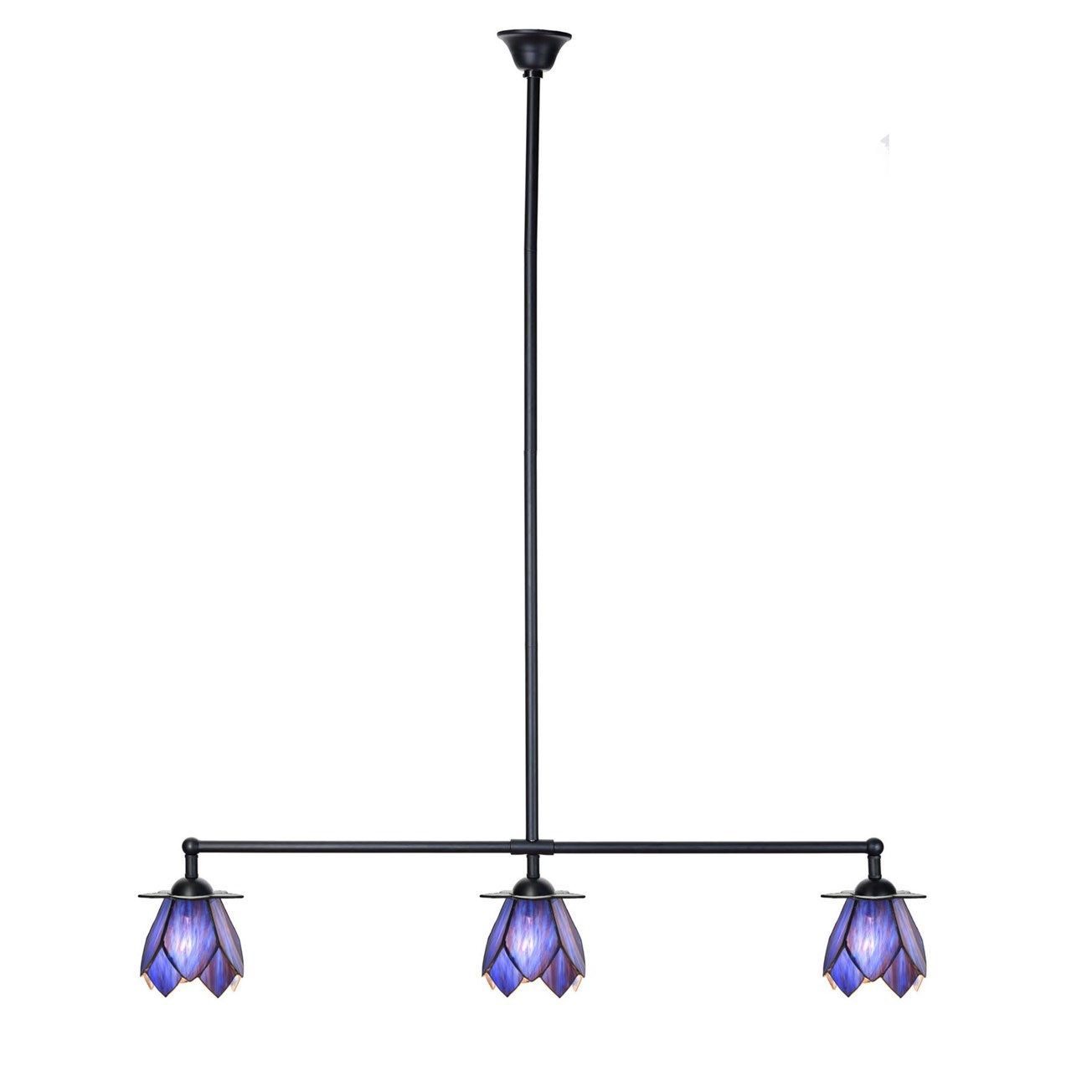 Lampe Tiffany T 3 lumières Blue Lotus