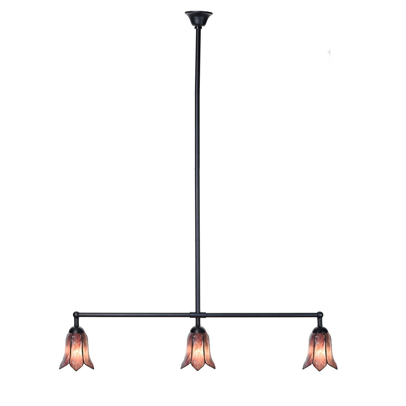 Lampe T Tiffany 3 lumières Gentian Purple