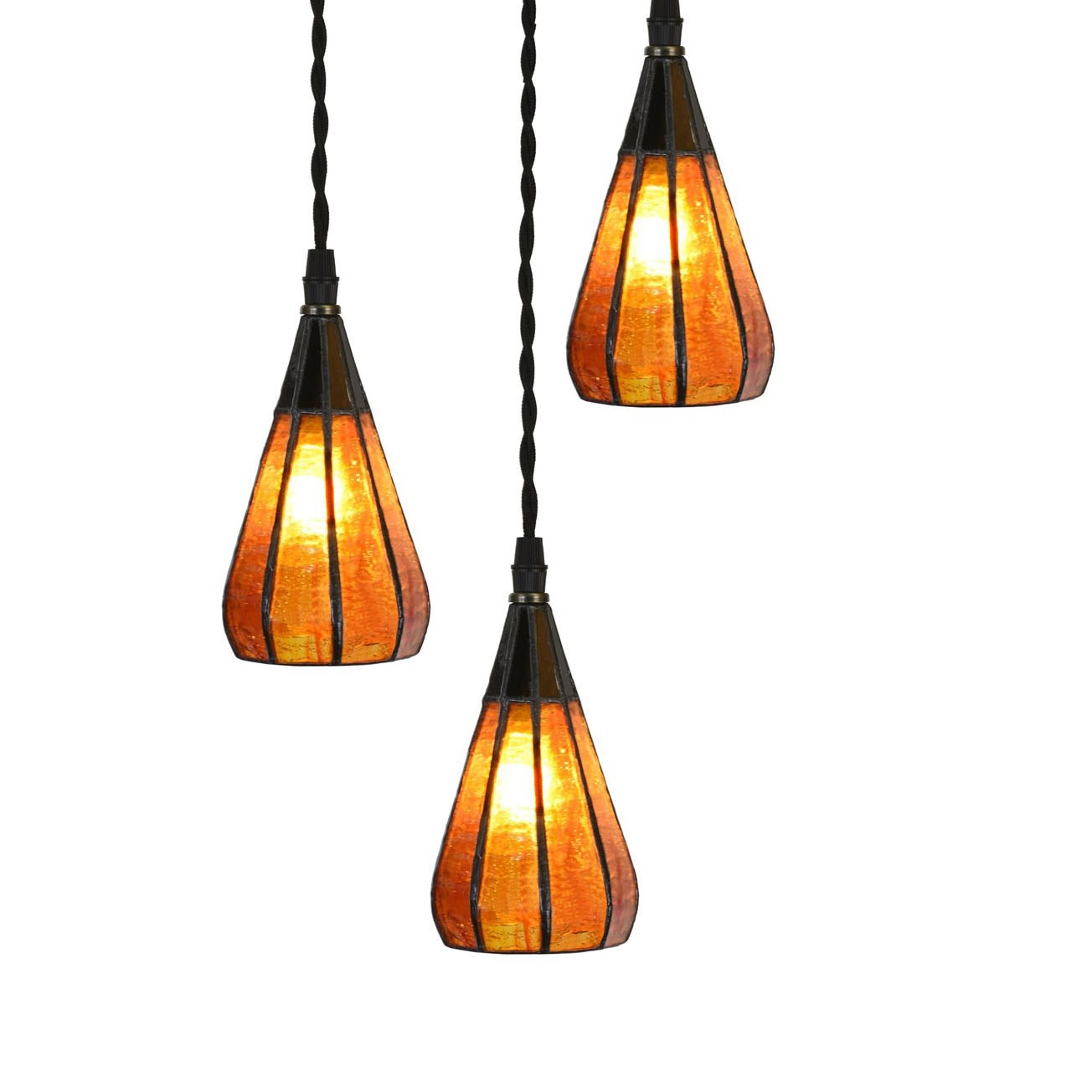 Lustre Tiffany à 3 lumières Drop