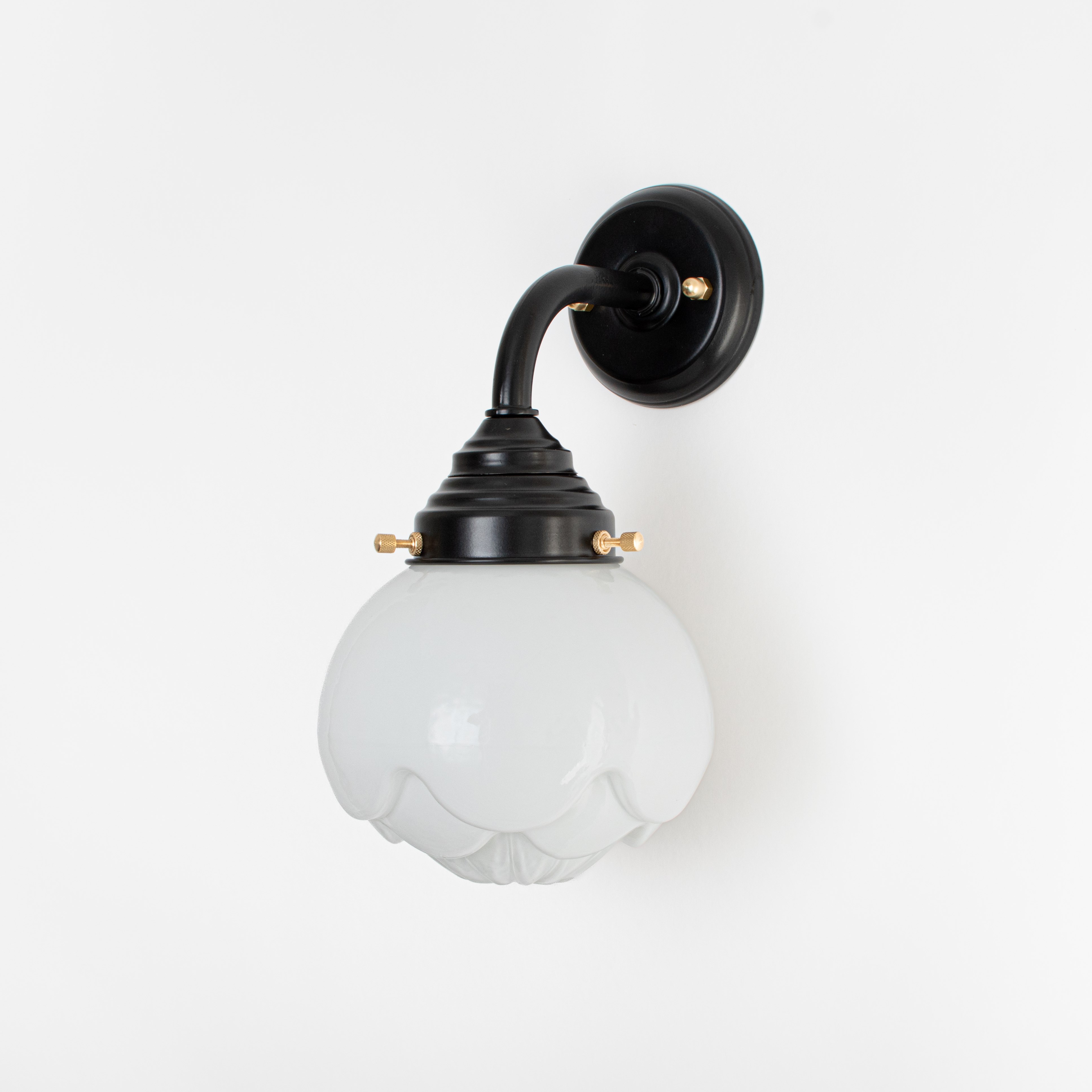 Lampe d'extérieur - Applique Paeonia Curve Noir