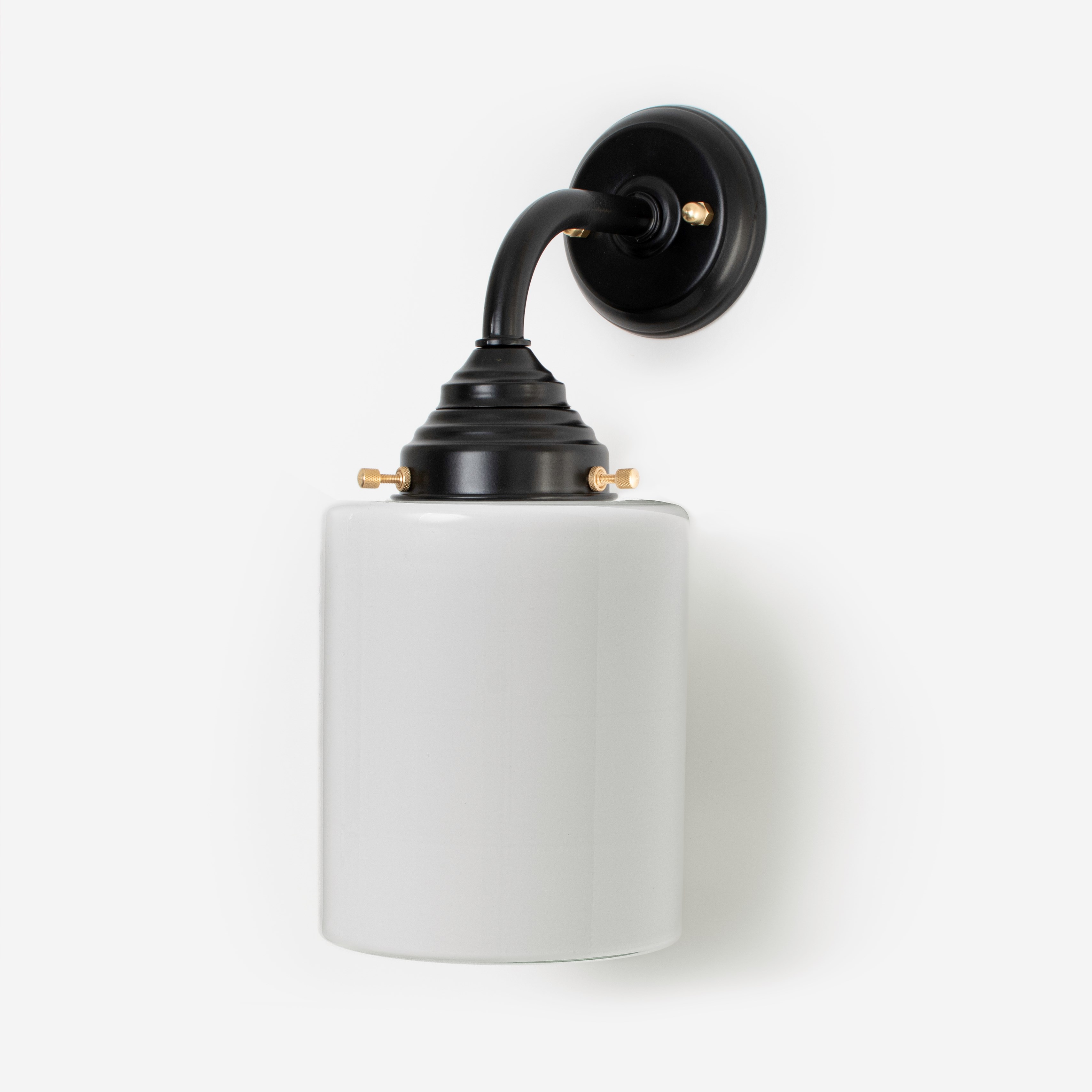 Lampe d'extérieur - Applique Sleek Cylinder Curve Noir