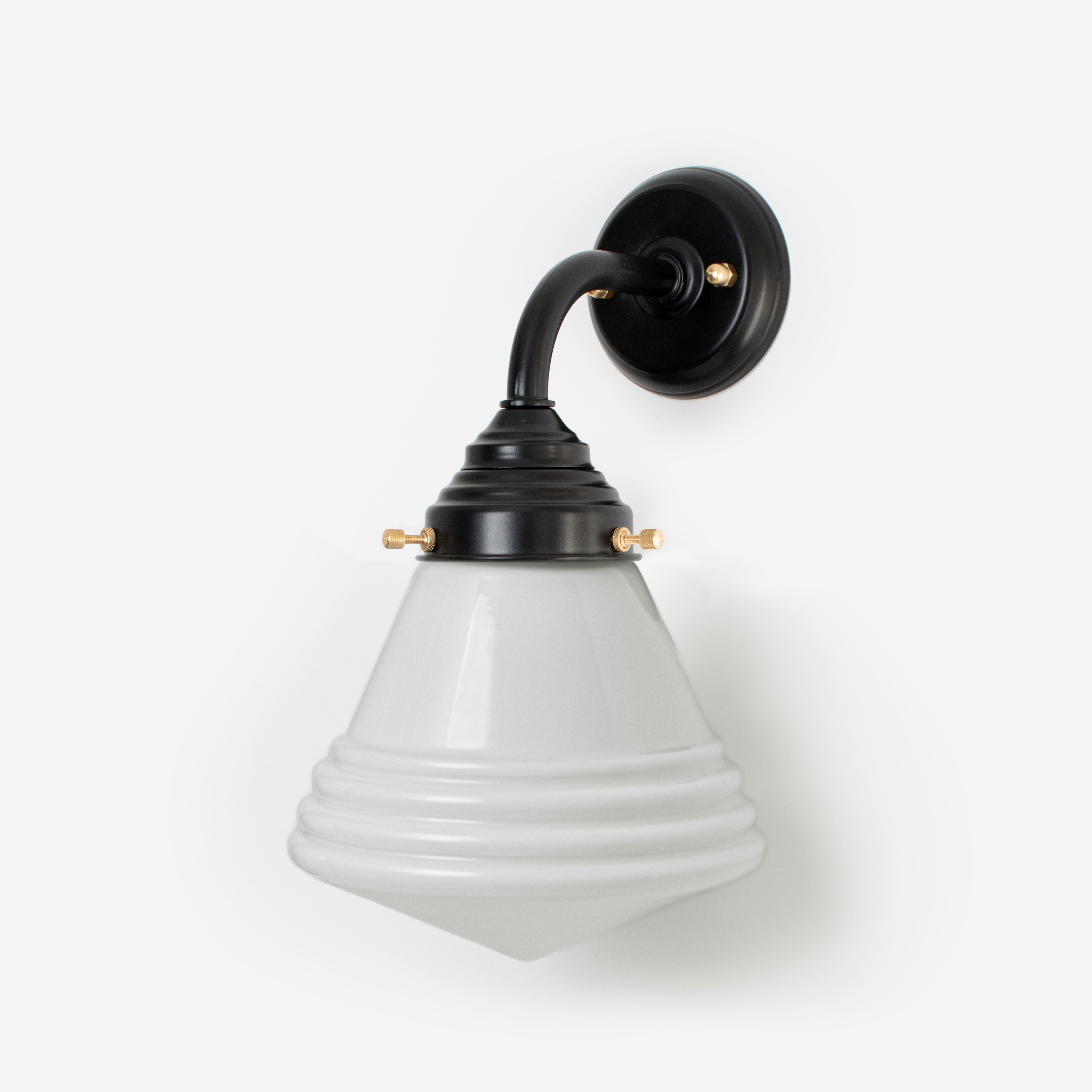 Lampe d'extérieur - Applique Luxurious School Small Curve Noir