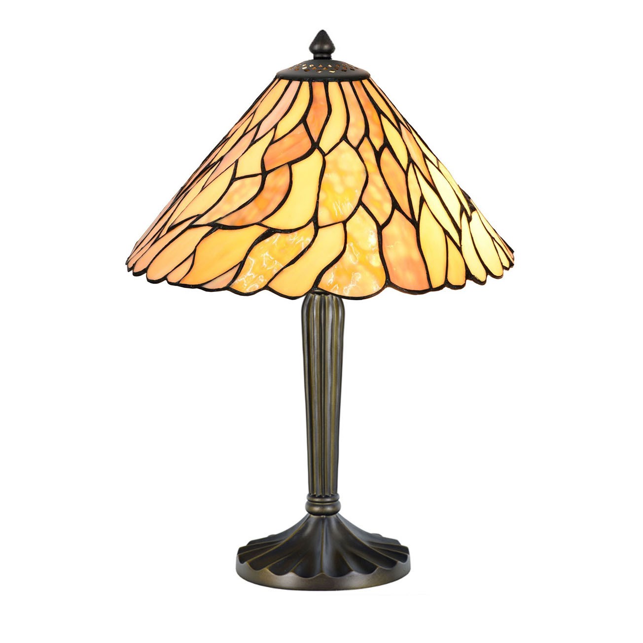 Lampe à poser Jade Ø 33 cm sur pied de Trèfle
