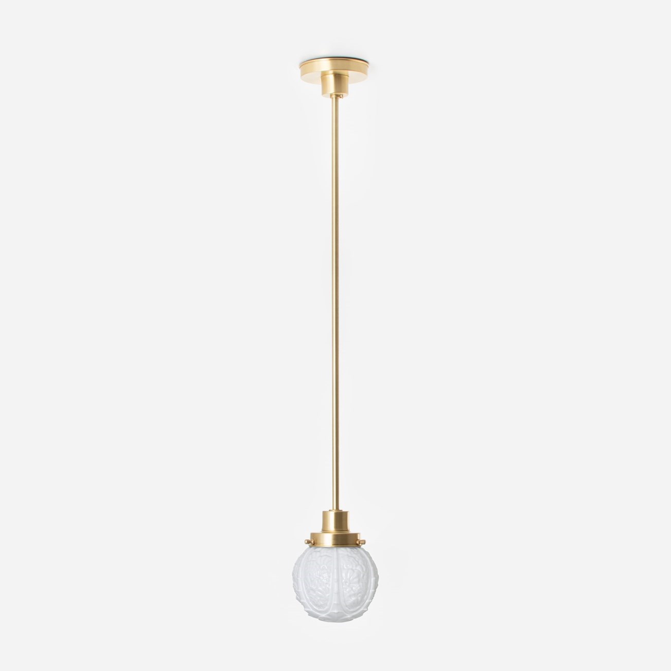 Lampe Suspendue Guimard Flower 20's Laiton