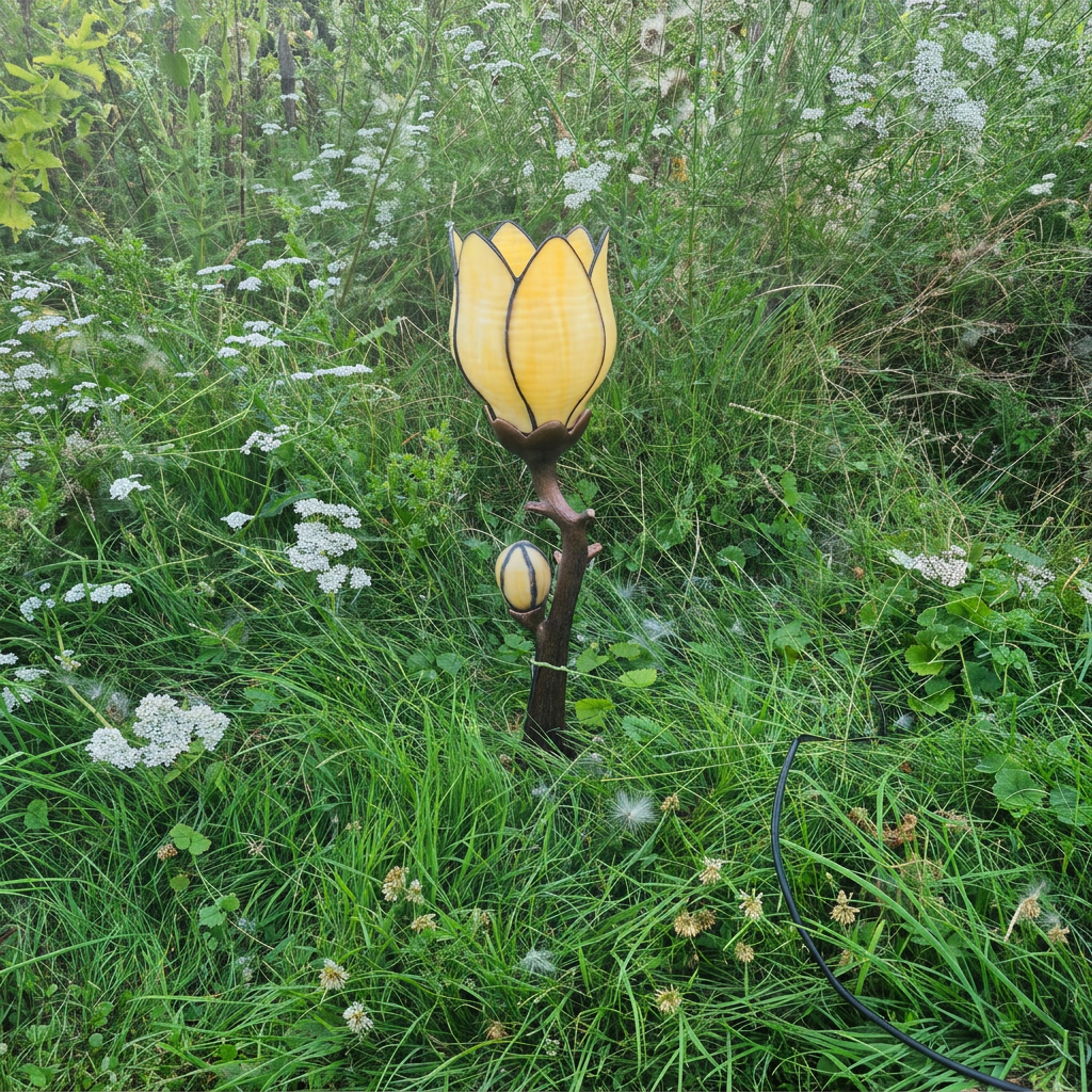 Calyx Lampe de table ou petit lampadaire Tiffany Sculpture