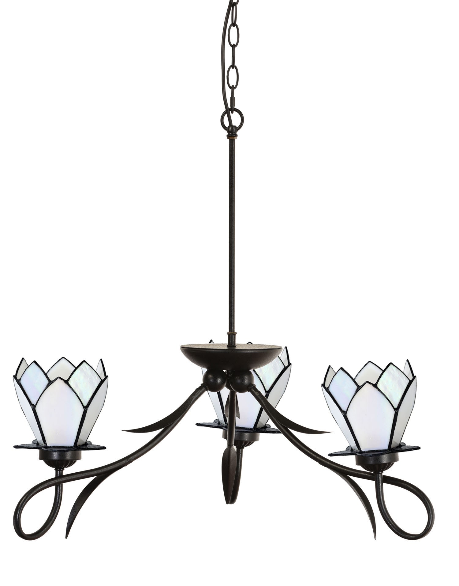 Lustre 3 lumières Lovely White Lotus