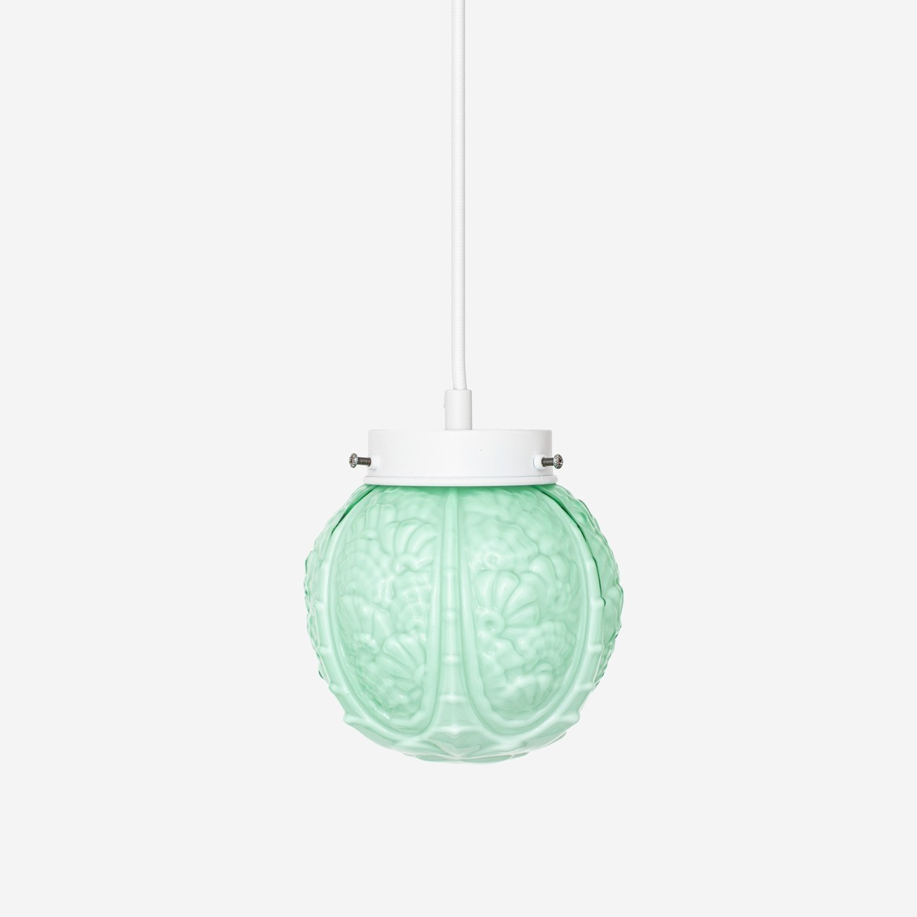 Suspension rétro Guimard Flower Mint sur cordon
