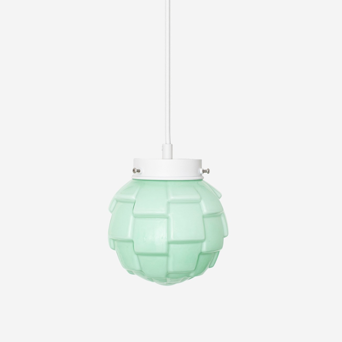 Suspension rétro Bretagne Mint sur cordon