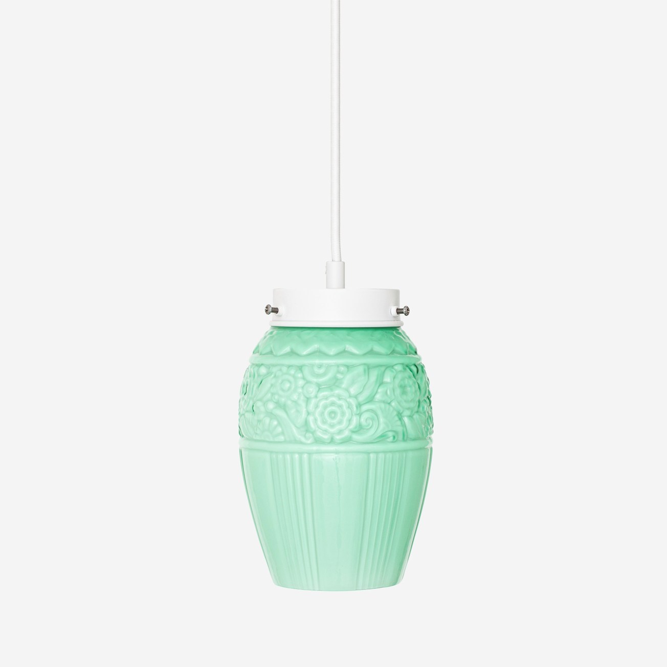 Suspension rétro Flower Yard Mint sur cordon