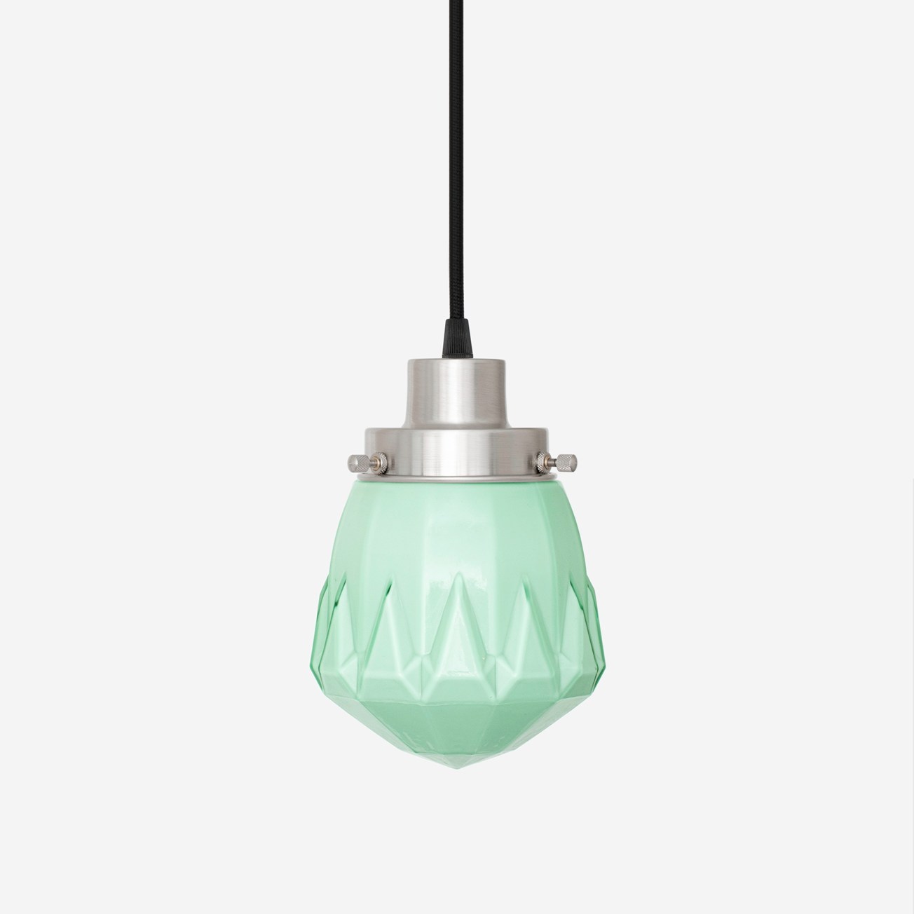 Suspension filaire Rocket Mint années 20 Nickel mat