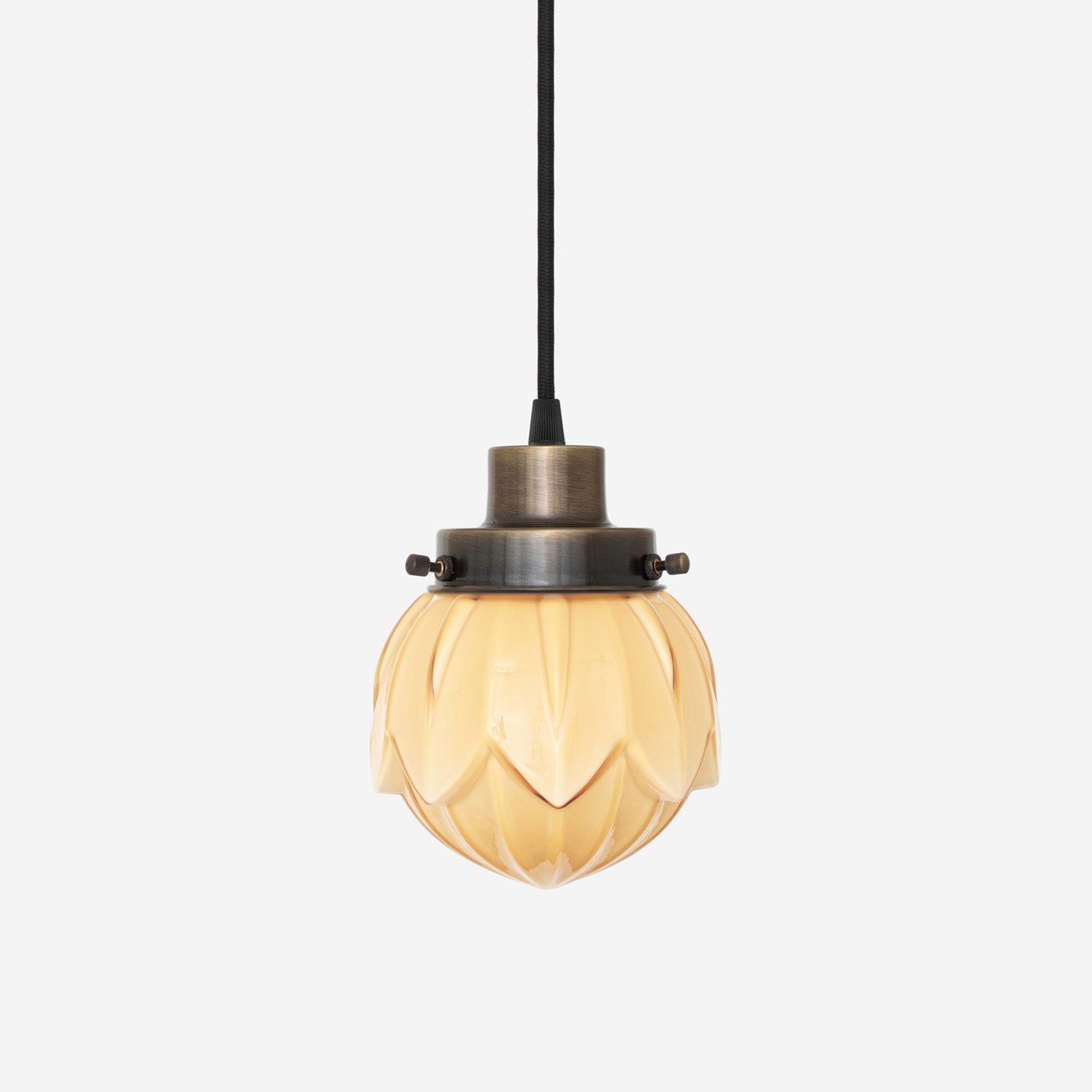 Suspension filaire Lotus Sunny années 20 bronze