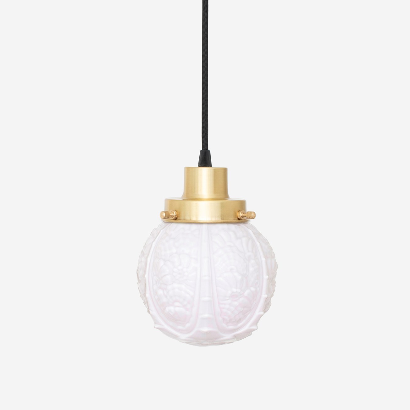 Suspension sur cordon Guimard Flower Blush 20's Laiton