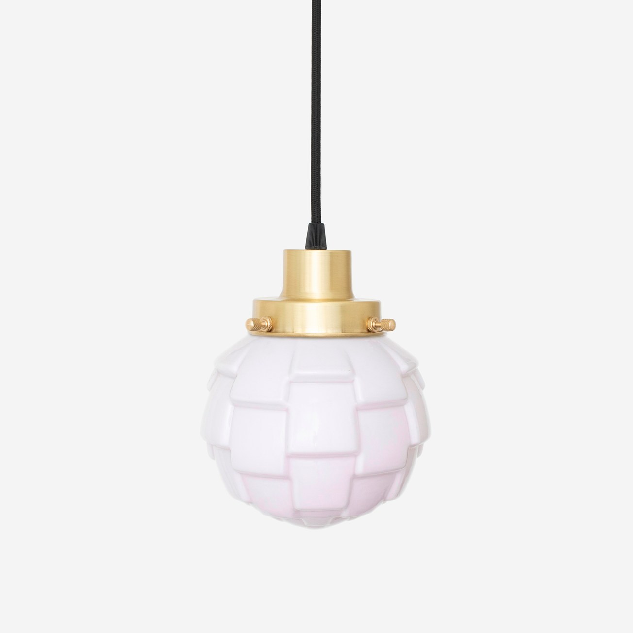 Suspension sur cordon Bretagne Blush 20's Laiton