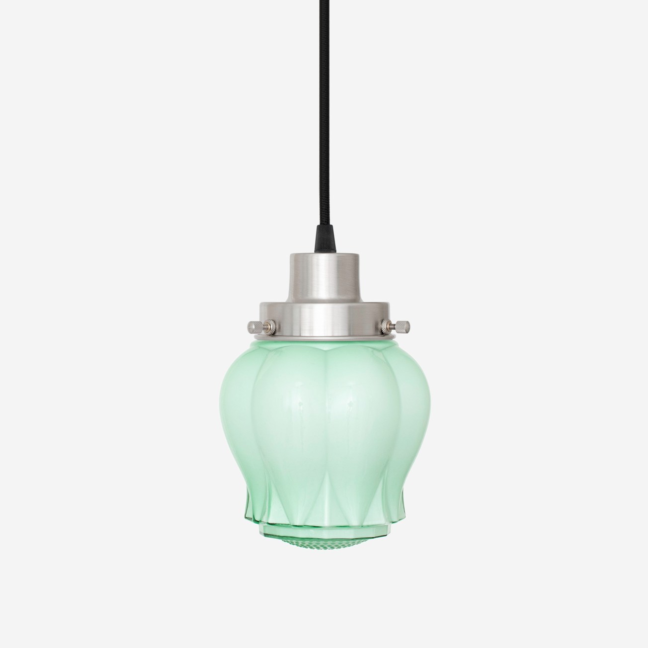 Suspension filaire Eden Mint années 20 Nickel mat