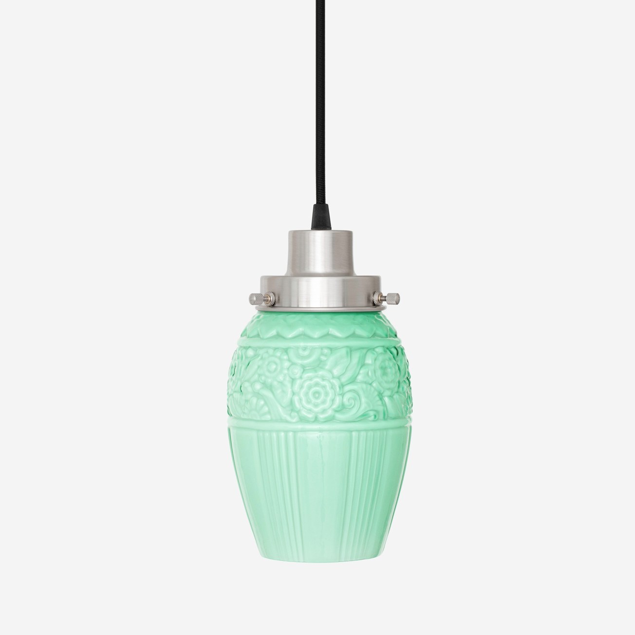 Suspension filaire Flower Yard Mint années 20 Nickel mat