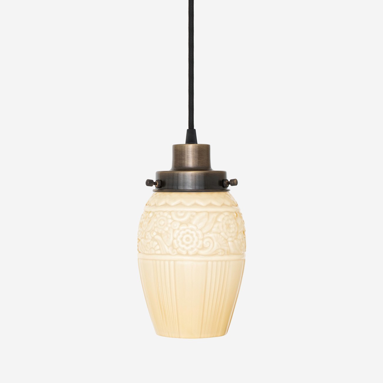 Suspension filaire Flower Yard Sunny années 20 bronze