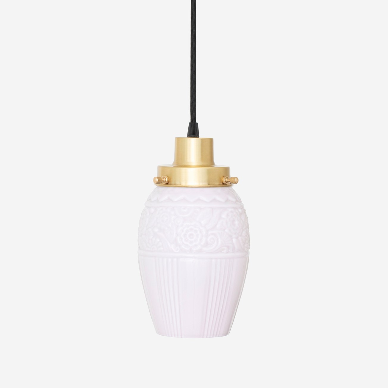 Suspension sur cordon Flower Yard Blush 20's Laiton