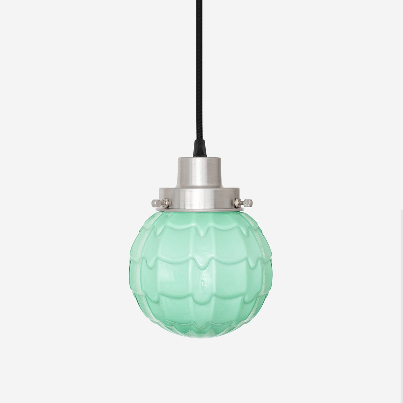 Suspension filaire Artichoke Mint années 20 Nickel mat
