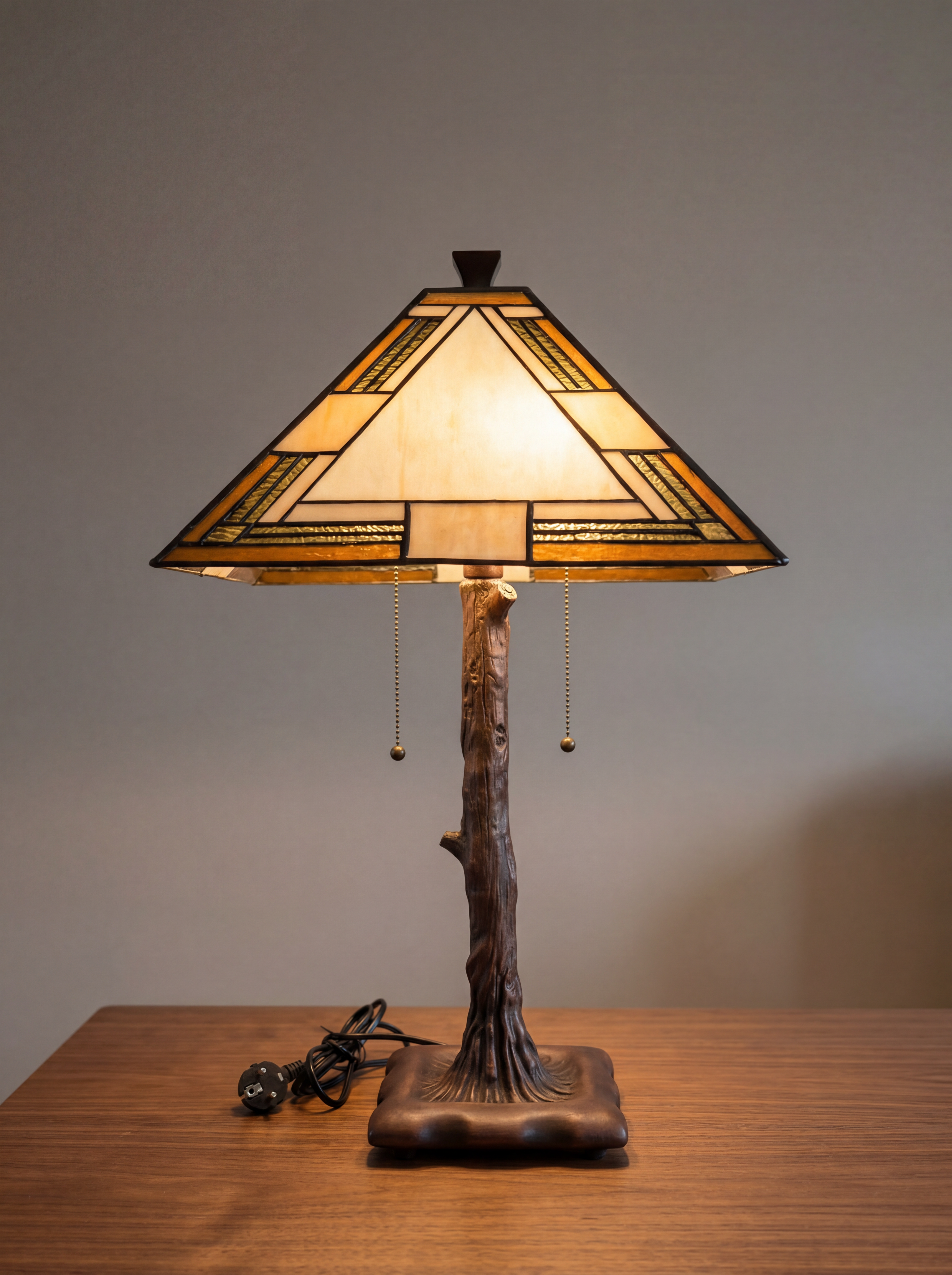 Lampe de table Tiffany Indian Maple
