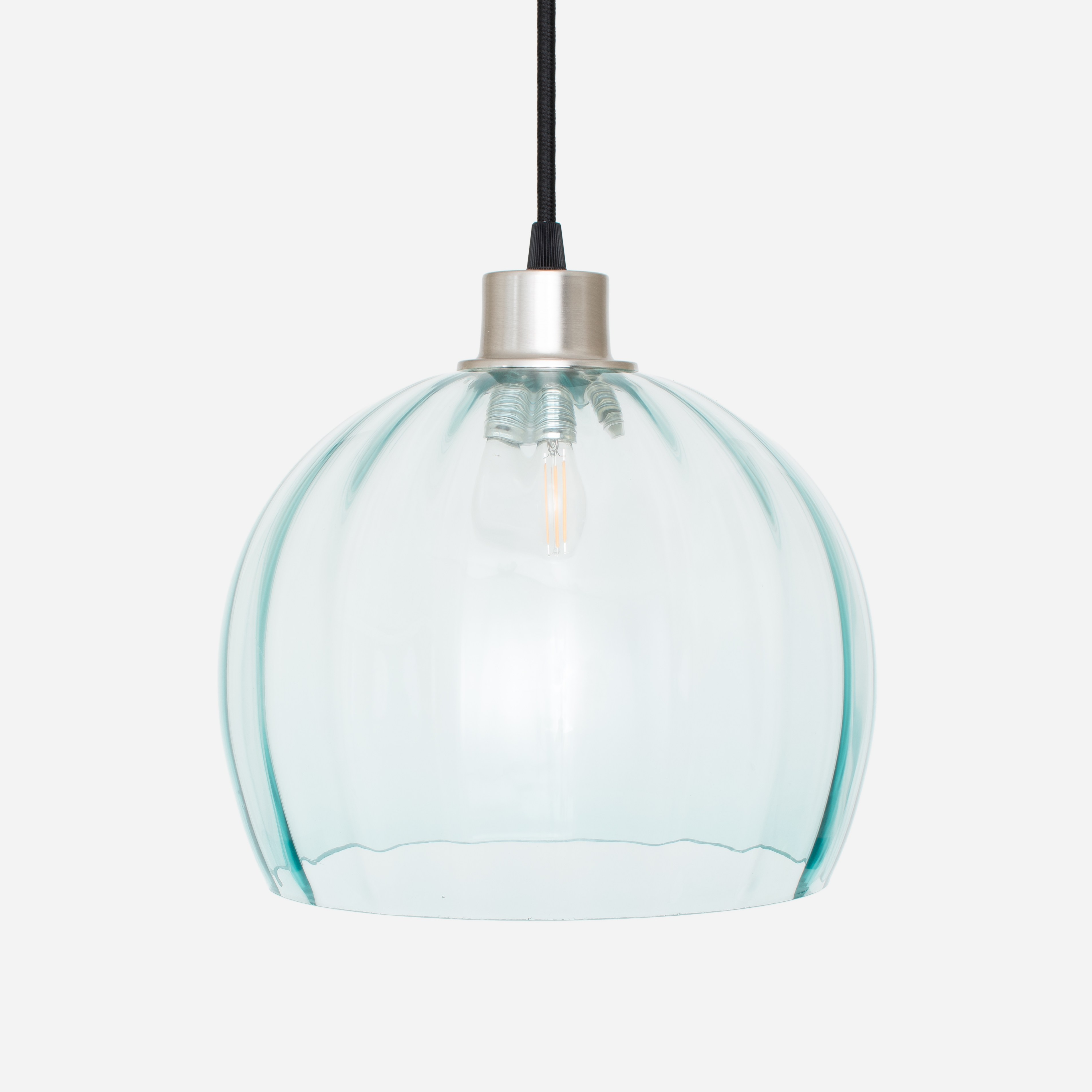 Suspension sur cordon Calabash Large Blue Ballet 20's Nickel mat