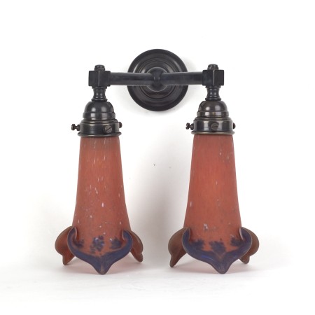 Lampe murale Pâte-de-verre en forme de V étroit