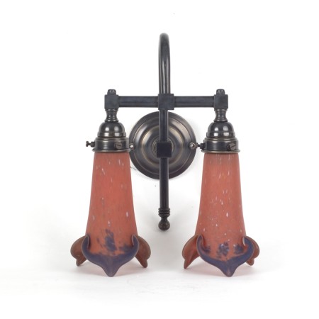 Applique Pâte-de-verre cintrée 2-lumières Minceur