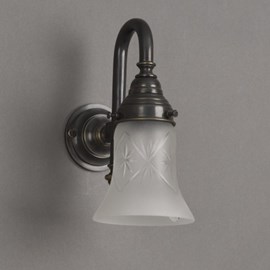 Lampe de salle de bains abat-jour en bois sculpté Petite voûte voûtée