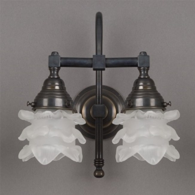 Lampe de salle de bains Fleur avec 2 lumières arche