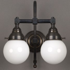 Lampe de salle de bains Globe 2-Lumières Grandes Arche