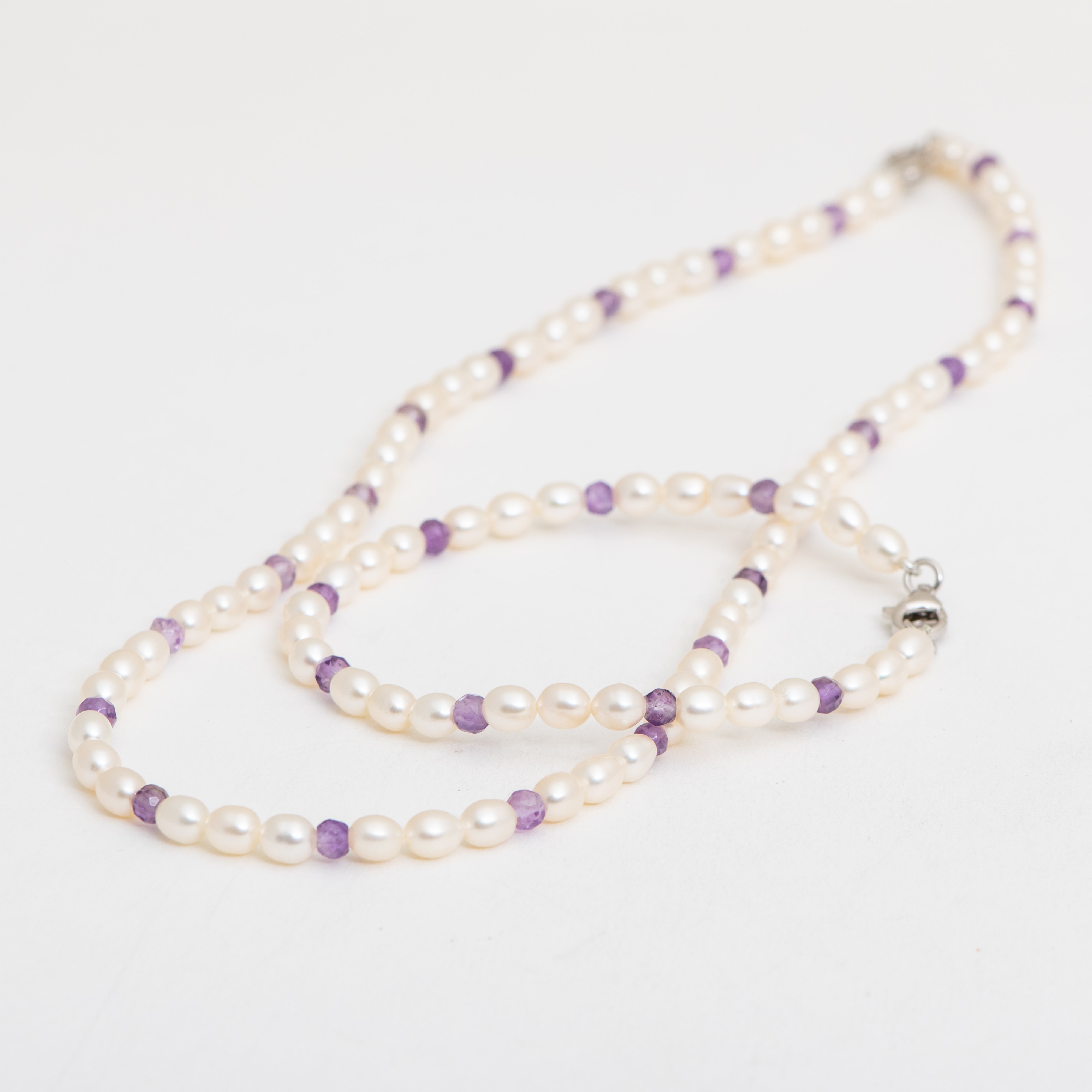 Parure Collier et Bracelet Perle Pluie