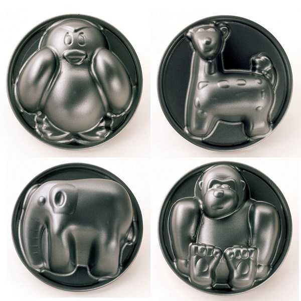 Set de 4 moules à pâtisserie Animaux