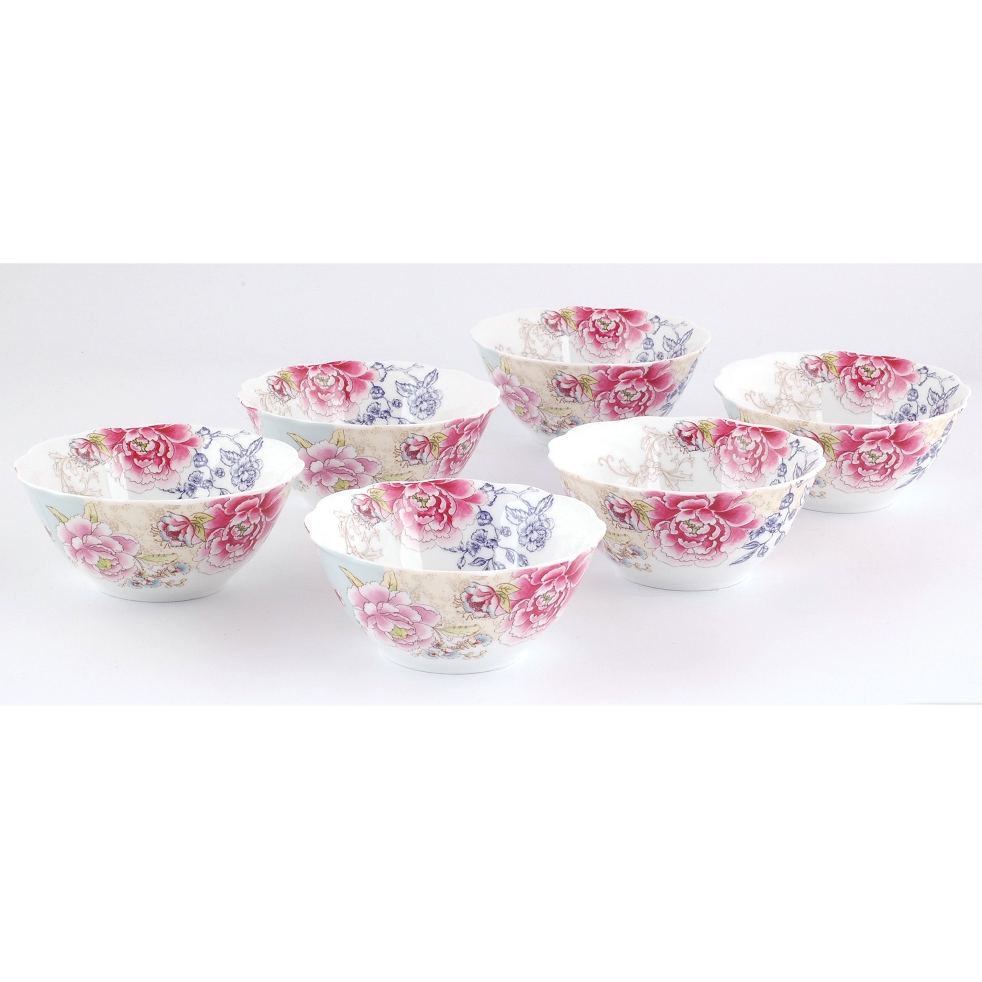 Set de 6 bols Chinoiserie
