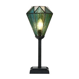 Tiffany Lampe de table Arata Vert